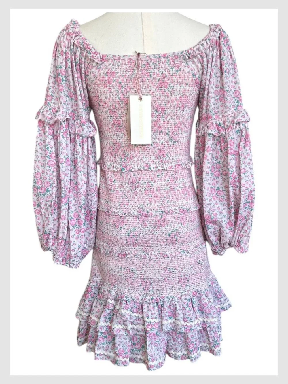 loveshackfancy ensley mini dress Seelie Lace Mini Dress for Women in Ivory, Size: 8, by LoveShackFancy
